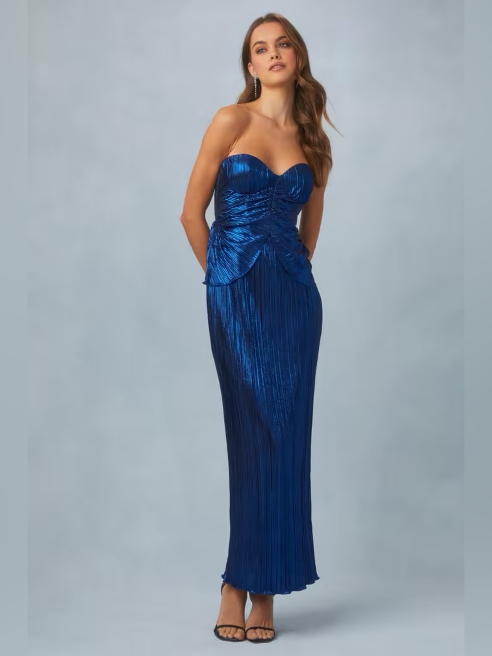 Etre Aime metallic GENEVIEVE GOWN small